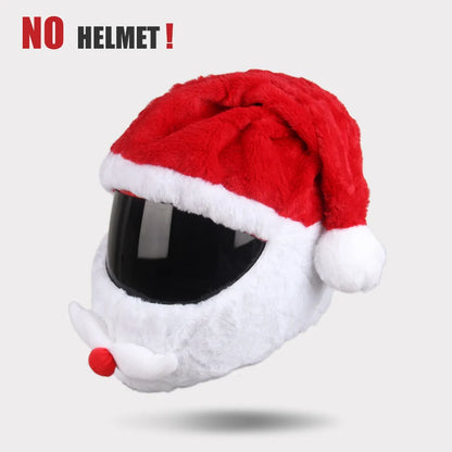 Cartoon Fluffy Plush Helmet Cover - Full-Face Motorcycle Protective Case