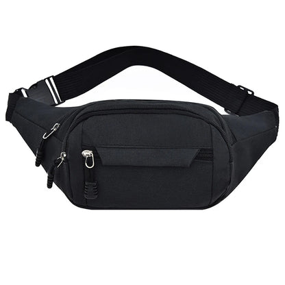 Men's Waterproof Canvas Crossbody Bag - Korean Style Outdoor Sports Waist Pack with Multiple Carry Options