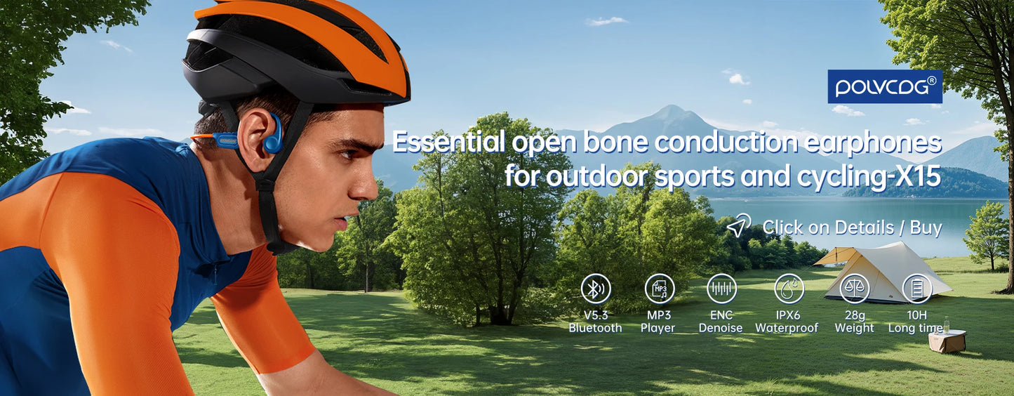 Waterproof Bone Conduction Swimming Headset - Bluetooth 5.3 Wireless Earphones with 32GB Storage, IPX8 Rating & Microphone for Exercise and Fitness
