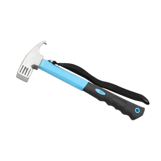 Multi-Function Camping Tent Hammer & Stake Puller - Portable Carbon Steel Mallet for Outdoor Adventures