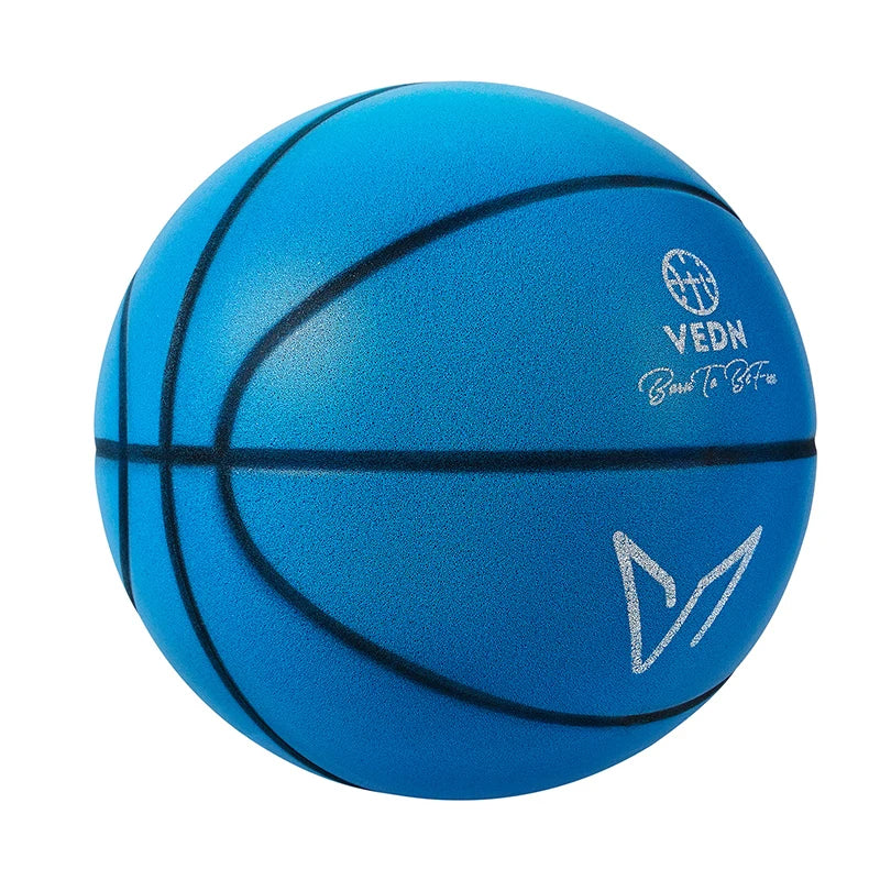 Silent Basketball for Indoor Training - Size 3/5/7 - Low Noise Rubber Ball for Indoor Courts