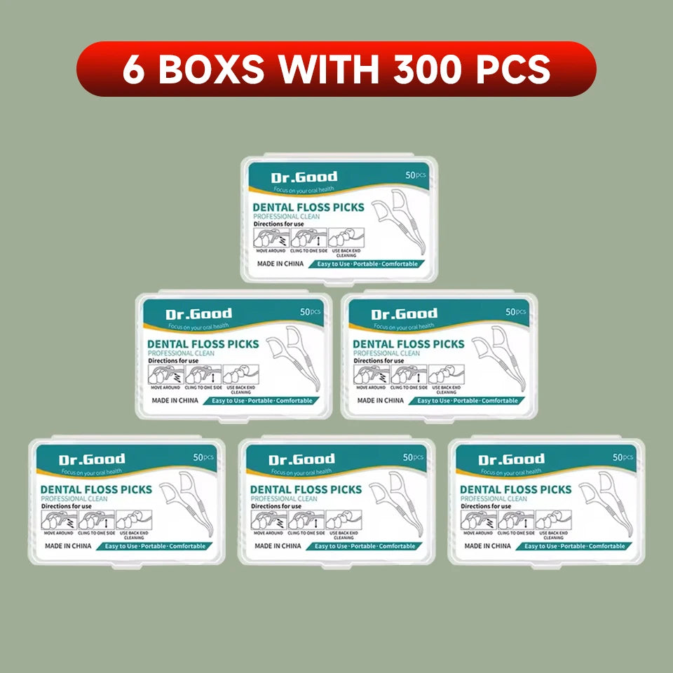 Dental Floss Picks - Oral Care Tools (50/150/300/600/1000 PCS Options)