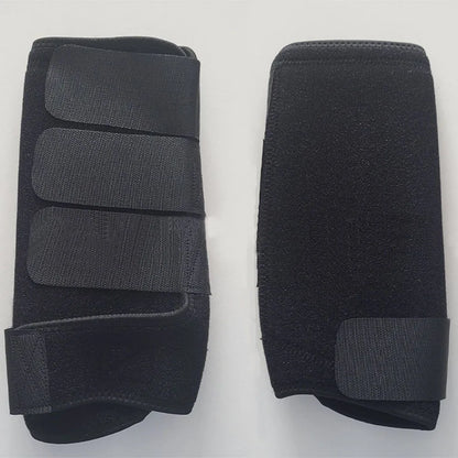 2PCS Equestrian Horse Leg Boots - Anti-Collision Racing Protection with Neoprene Material for Soft Shock Absorption