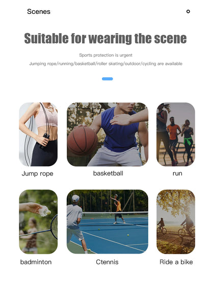 Thickened Anti-Collision Knee Pads - Elastic Pressure Strap Knee Brace for Volleyball, Extreme Sports & Protection