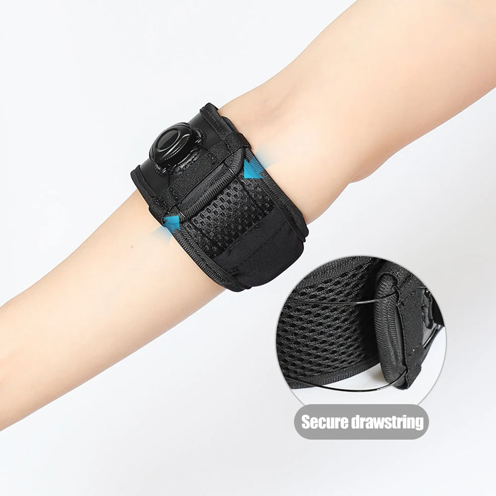 Tennis Elbow Brace - Tendonitis Relief Strap for Golfers Elbow, Forearm Support Band with Golf Elbow Pads (1 Piece)