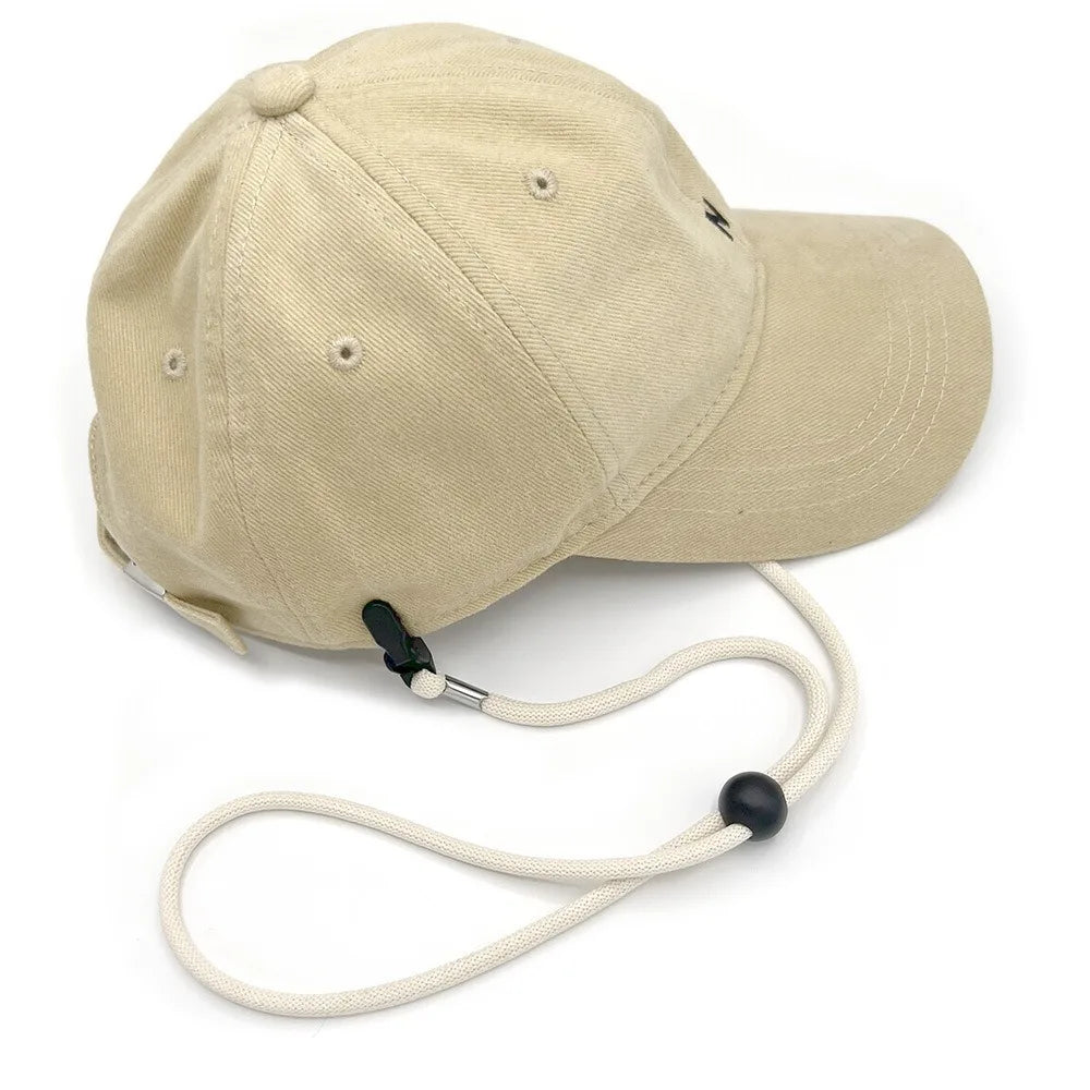 Adjustable Hat Retention Strap - Windproof Elastic Chin Cord for Sports & Outdoor Activities