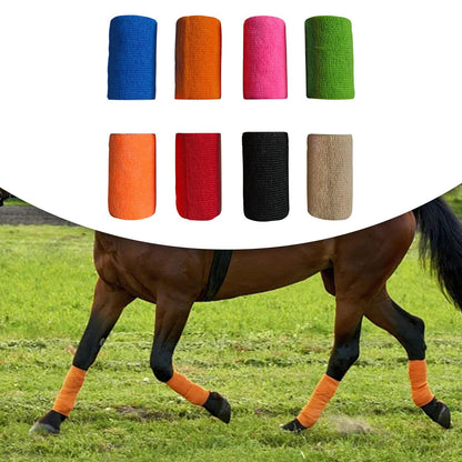 Self-Adherent Vet Wrap 4" - Elastic Athletic Tape for Horses, Pets, and Sports Use