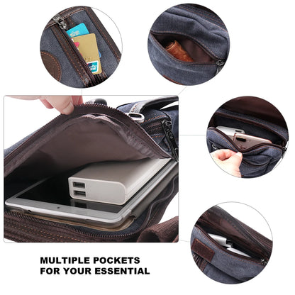 Large Capacity Canvas Nylon Drop Leg Waist Bag for Horse Riding - Portable Outdoor Equestrian Equipment