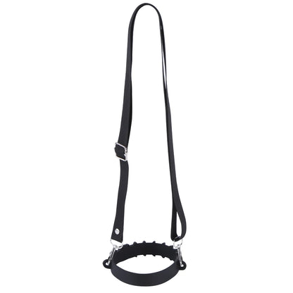 Silicone Water Bottle Handle with Adjustable Shoulder Strap - Hands-Free Carrier for 30oz/40oz Tumblers - Universal Fit Bottle Holder