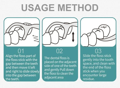 Dental Floss Picks - Oral Care Tools (50/150/300/600/1000 PCS Options)