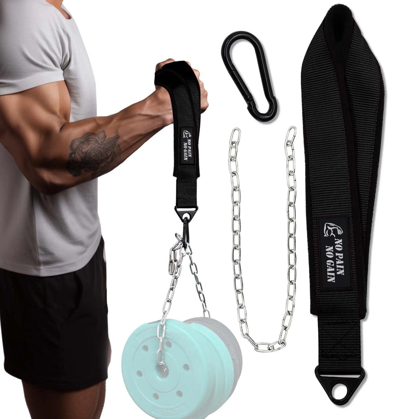Professional Arm Wrestling Training Strap - Nylon & Polar Fleece Wrist Exerciser for Forearm & Bicep Strength