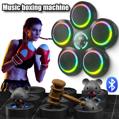 Smart Bluetooth Music Boxing Trainer - Rhythm Response Fitness Bag for Sports & Muay Thai Exercise