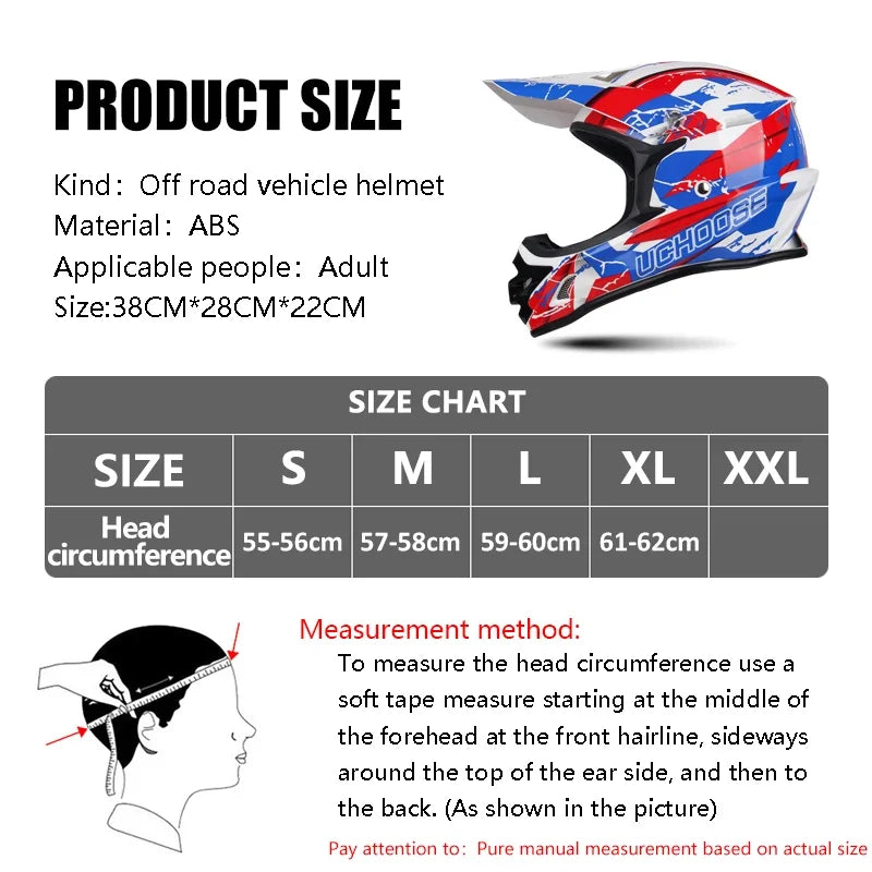 DOT Approved Motocross Helmet - Off-Road Racing Helmet for Men & Women (Downhill, Enduro, Cross)
