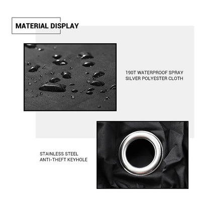 All-Season Waterproof Motorcycle Cover - UV Protection, Dustproof, Indoor/Outdoor for Motorbikes & Scooters