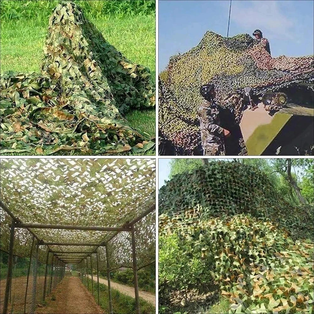 210D Oxford Military Camouflage Netting - Garden Gazebo Sun Shelter Net for Hunting & Outdoor Use