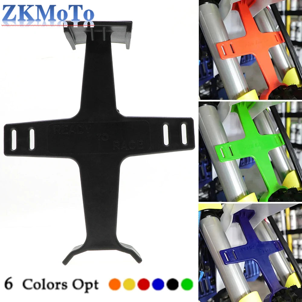 Motorcycle Fork Seal Savers - ABS Glossy Finish Protector Guard for Motocross Enduro Bikes - Fork Brace Support Block Accessory