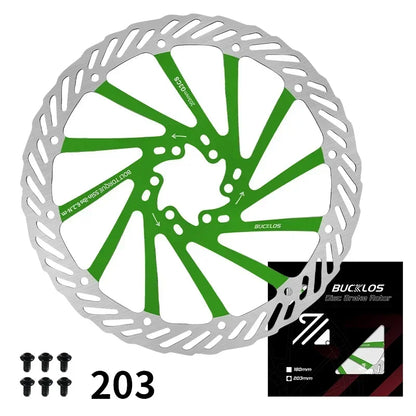 Ultralight Hydraulic Disc Brake Rotor 160/180/203mm - Mountain & Road Bike Compatible with Free Mounting Bolts