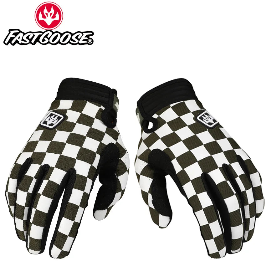 FASTGOOSE Retro Rider Motocross Racing Gloves - Off-Road Motorcycle MTB BMX ATV Cycling Gloves
