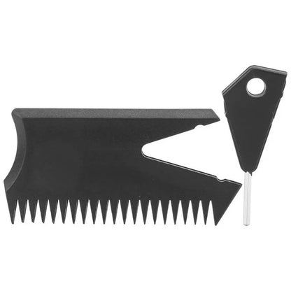Surfboard Wax Comb with Fin Key - SUP Wax Removal Tool for Water Sports and Surfing Accessories