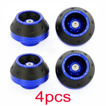 Motorcycle Front Fork Crash Protectors - 2/4Pcs Universal Alloy Wheel Protection Slider Cups for Motocross