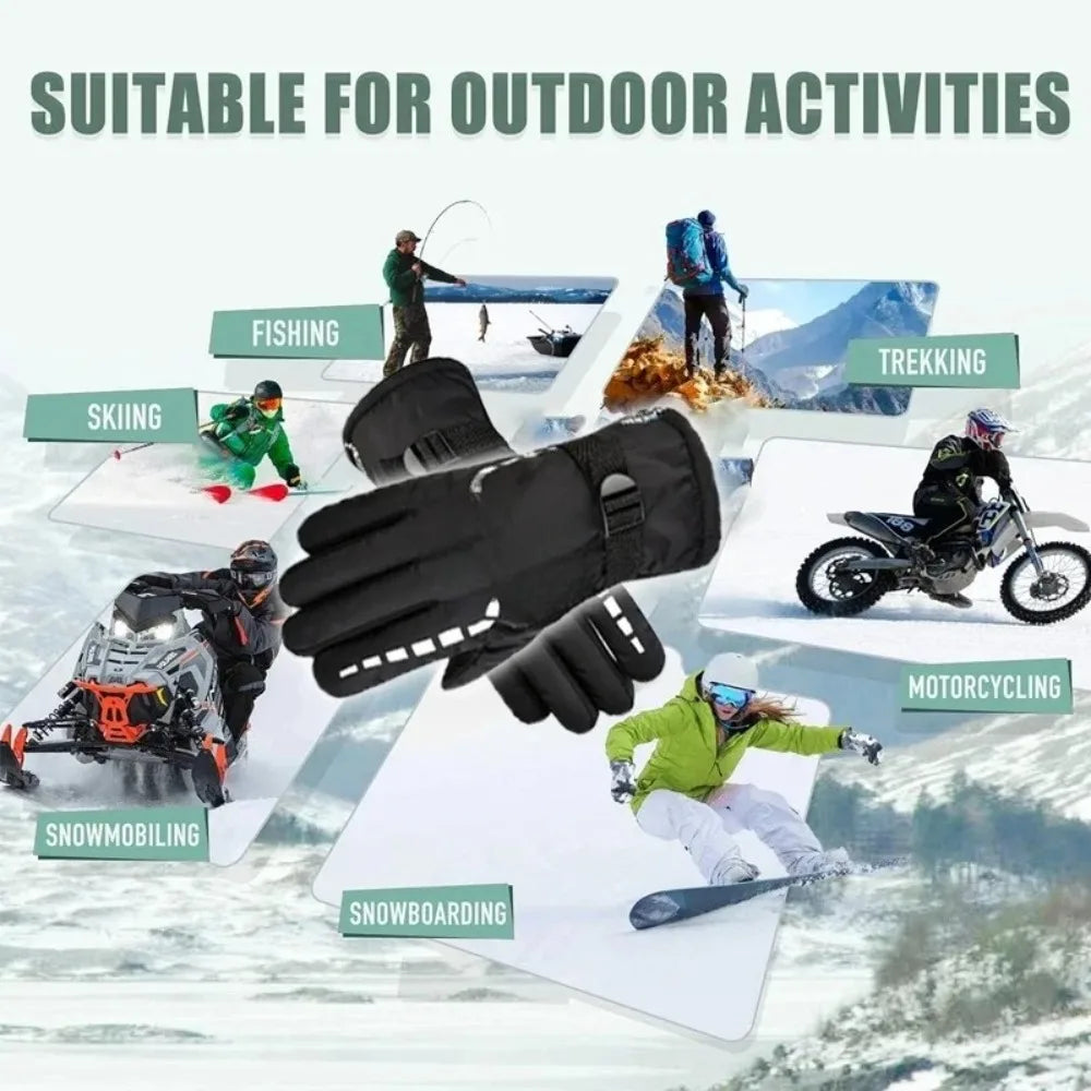 Waterproof Anti-Slip Winter Cycling Gloves - Outdoor Sports & Motorcycle Riding