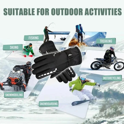 Waterproof Anti-Slip Winter Cycling Gloves - Outdoor Sports & Motorcycle Riding