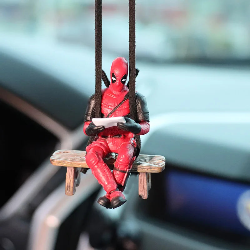 Deadpool Anime Action Figure - Mini Car Dashboard Decoration Pendant Doll Toy Gift
