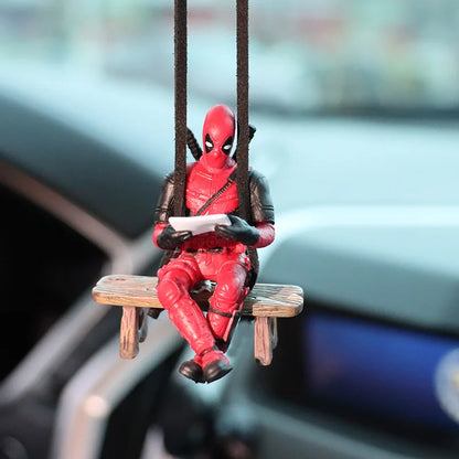 Deadpool Anime Action Figure - Mini Car Dashboard Decoration Pendant Doll Toy Gift