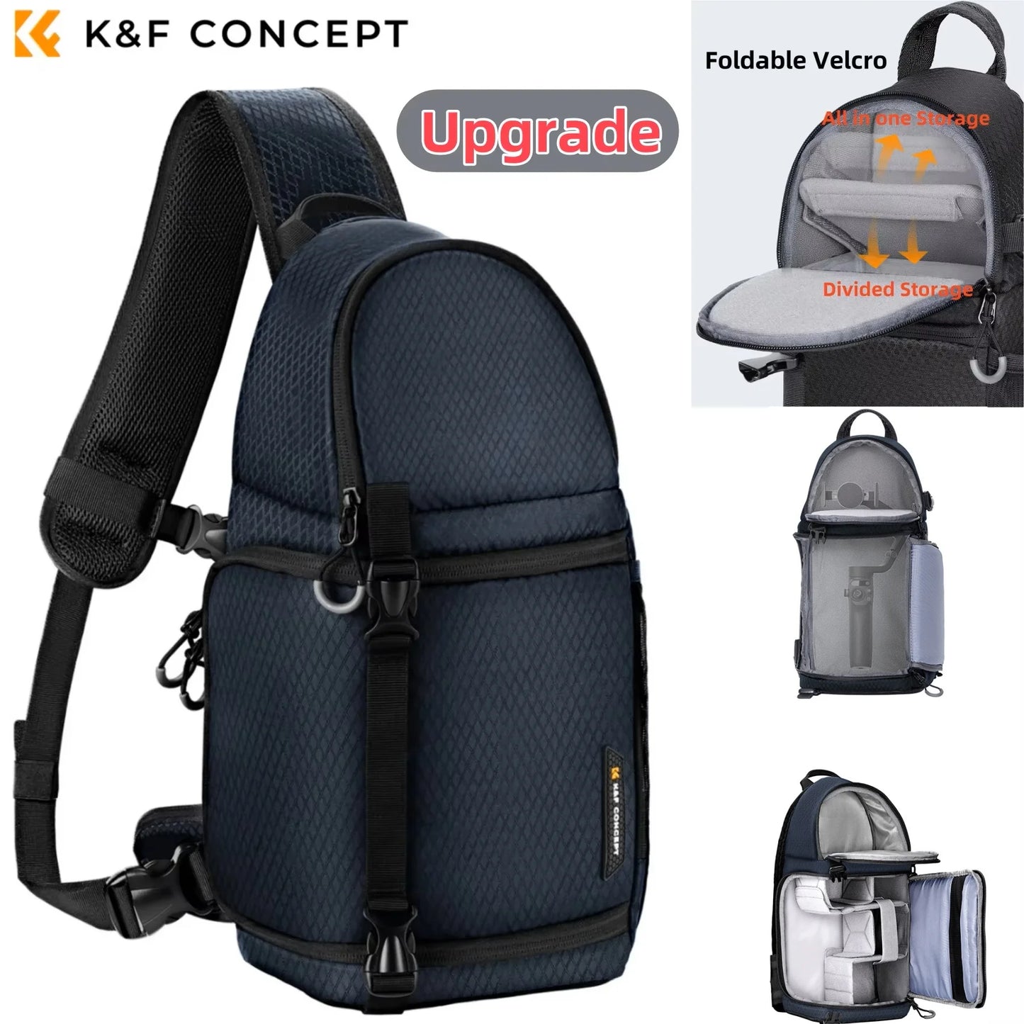 Camera Sling Backpack 10L - Waterproof DSLR/SLR Photography Bag