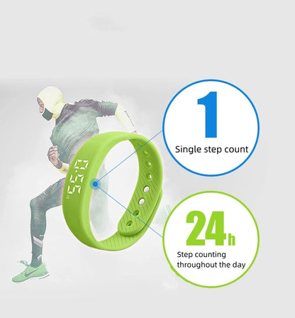 LED Digital Smart Band - Waterproof Fitness Tracker with Pedometer, Activity Monitor & Vibration Alarm