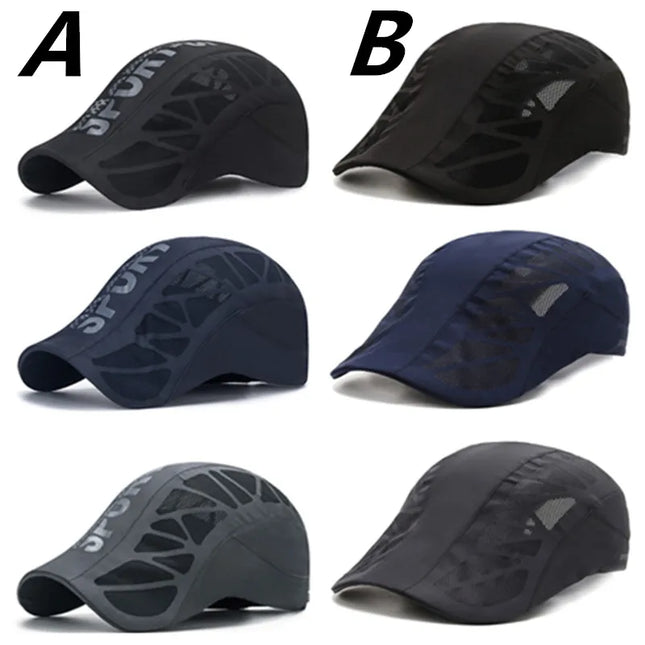 Pro Athletic Quick-Dry Mesh Cap - Breathable Summer Sports Hat for Golf, Baseball, Cycling & Outdoor Activities