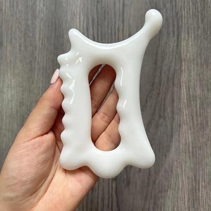 Handheld Ergonomic Gua Sha Massage Tool - Versatile Non-Ceramic Face & Body Beauty Relaxation Board