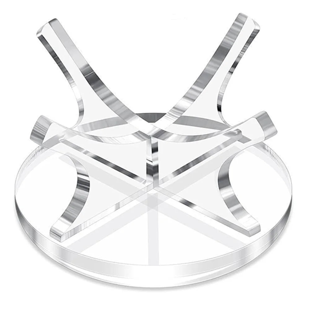 Premium Acrylic Ball Display Stand - Clear Multi-Function Holder for Baseball, Golf, Softball, Tennis & Basketball Spheres