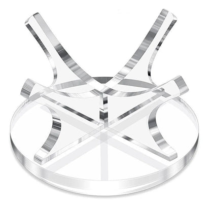 Premium Acrylic Ball Display Stand - Clear Multi-Function Holder for Baseball, Golf, Softball, Tennis & Basketball Spheres