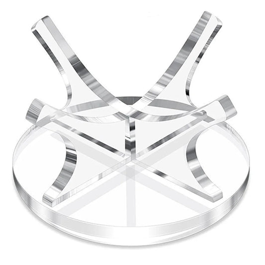 Premium Acrylic Ball Display Stand - Clear Multi-Function Holder for Baseball, Golf, Softball, Tennis & Basketball Spheres