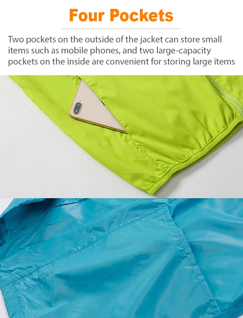 Unisex Waterproof Hiking Jacket - Sun Protection Windbreaker for Outdoor Camping & Climbing