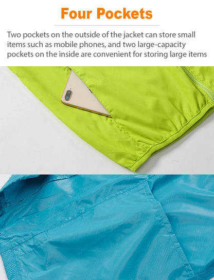 Unisex Waterproof Hiking Jacket - Sun Protection Windbreaker for Outdoor Camping & Climbing