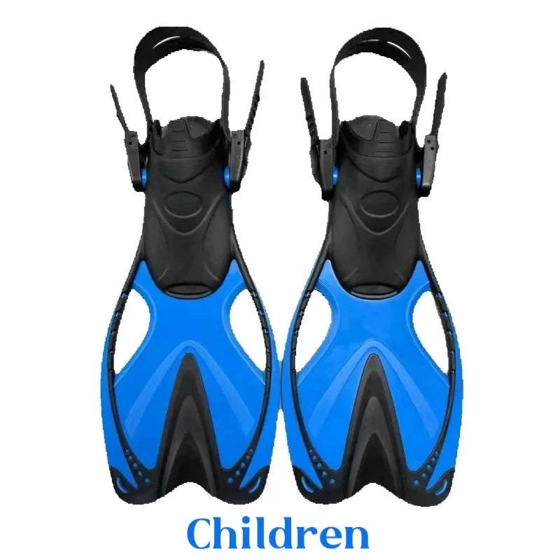 Kids Silicone Swimming Fins - Training Flippers for Pool & Snorkeling (Ages 6-14)