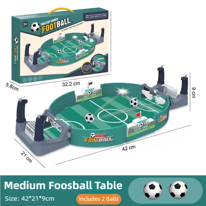 Mini Tabletop Soccer Game - Portable Desktop Foosball for Family & Friends