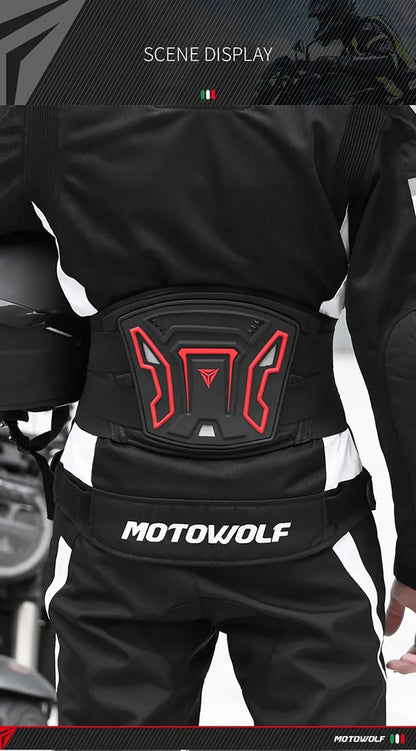 Professional Motorcycle Waist Protector - Adjustable Breathable Motocross Cycling Guard Belt