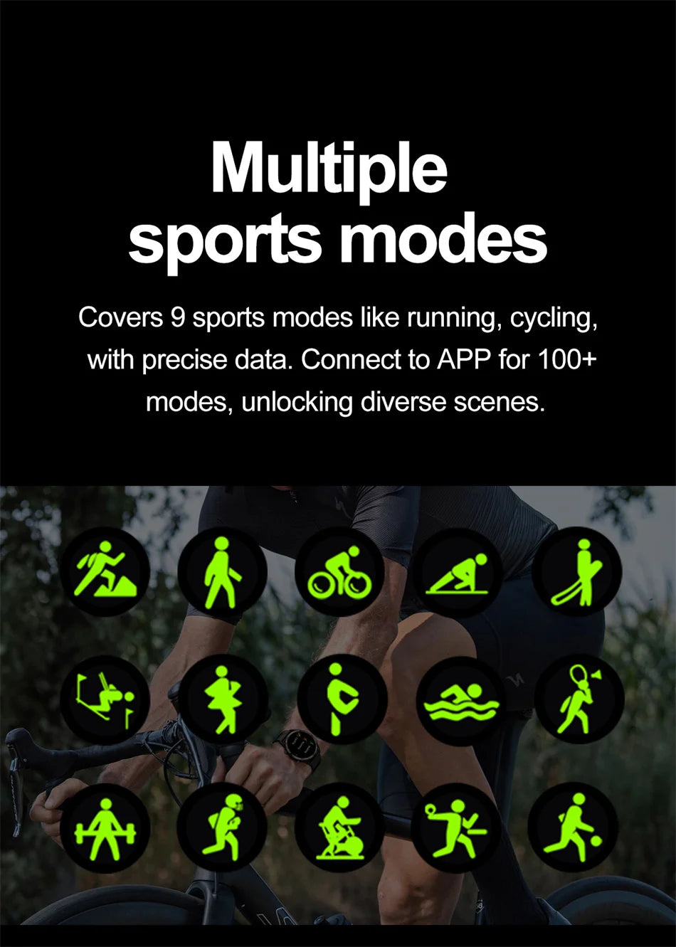 1.53" Full Touch Screen Smart Watch - Multi-Sport Mode with ECG+PPG, Waterproof & Bluetooth Call