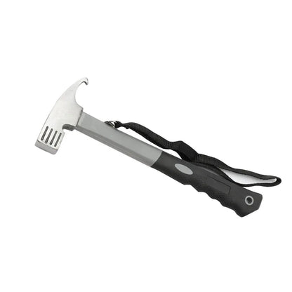 Multi-Function Camping Tent Hammer & Stake Puller - Portable Carbon Steel Mallet for Outdoor Adventures