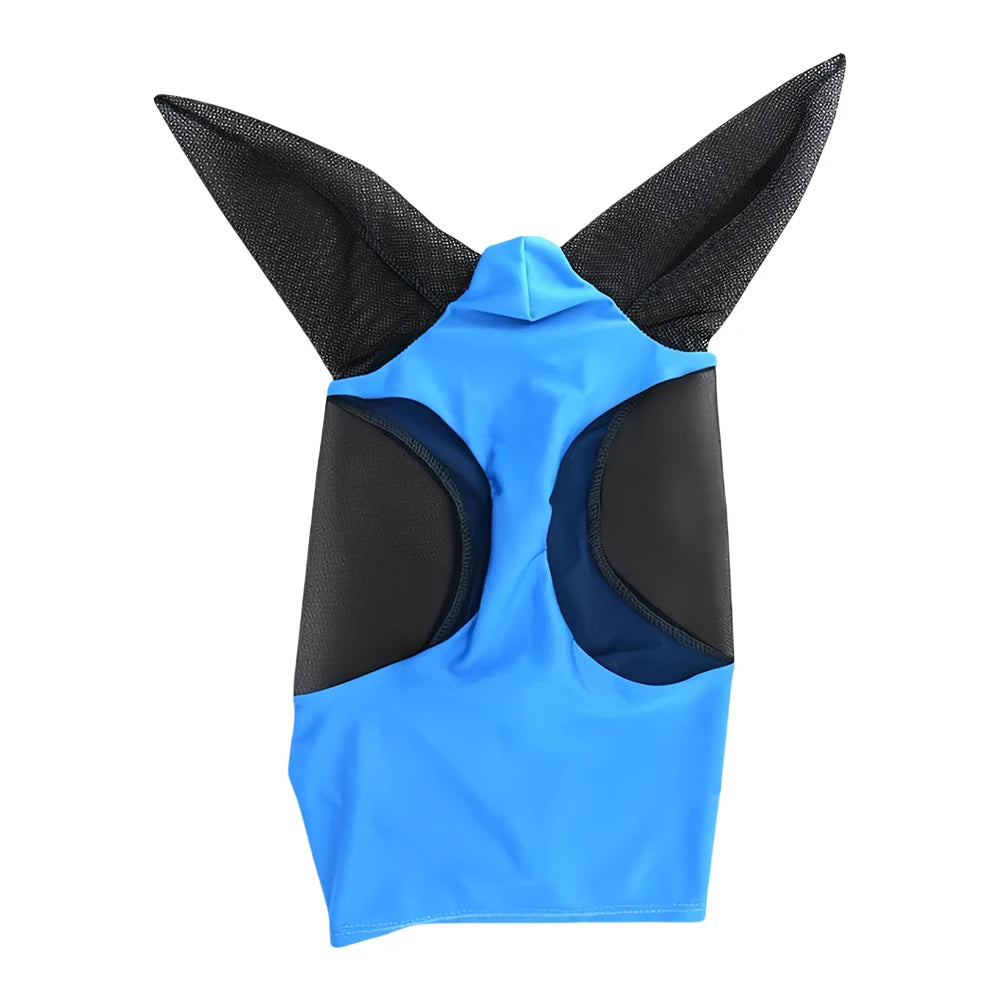 Breathable Mesh Horse Fly Mask - Anti-Mosquito Knitted Equestrian Protection