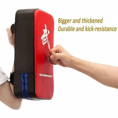 Leather Boxing Foot Target Pads - MMA Muay Thai Kicking Training Equipment for Kids & Adults