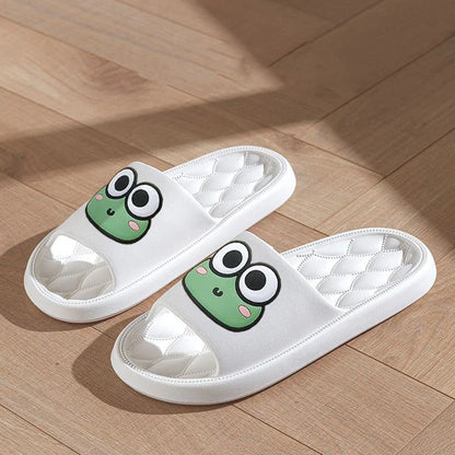 Cartoon Frog Soft Sandals - Anti-Slip Summer Beach Slides for Home & Bathroom
