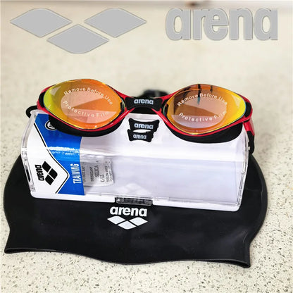 Professional Swimming Goggles with Silicone Cap - Waterproof Anti-Fog HD Vision