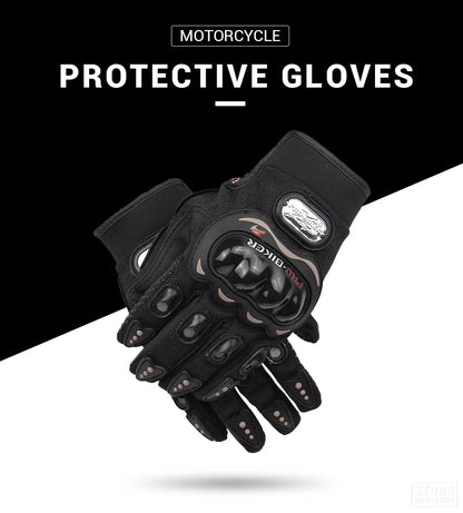 Winter Motorcycle Gloves - Windproof Waterproof Touch Screen Motocross Riding Gloves for Men