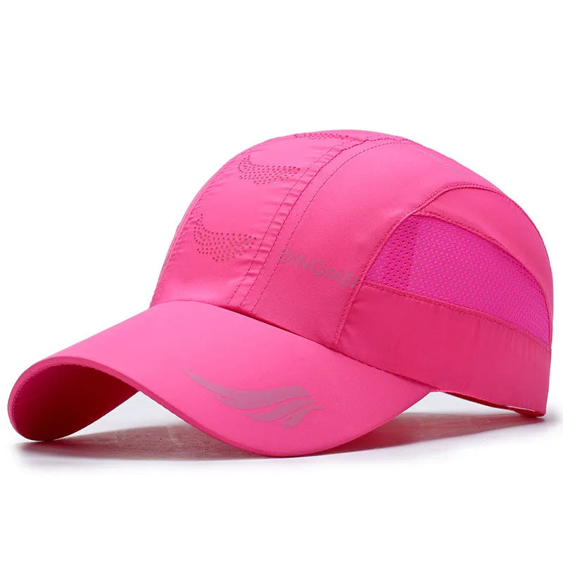 Quick-Dry Mesh Baseball Cap - Sports Running & Golf Hat - Breathable Snapback for Men & Women