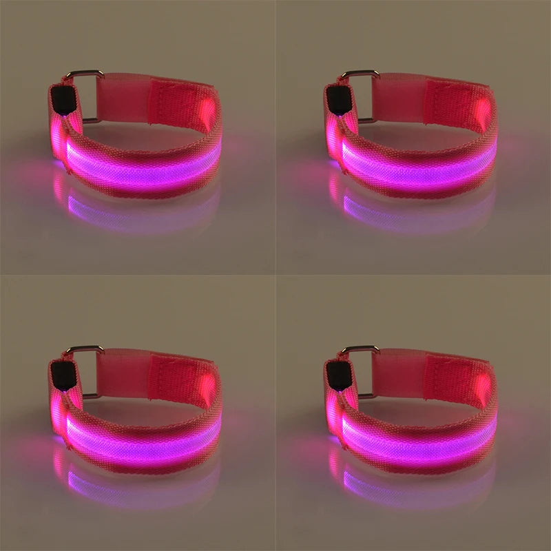 LED Horse Leg Safety Straps - 4 Piece Set for Night Riding