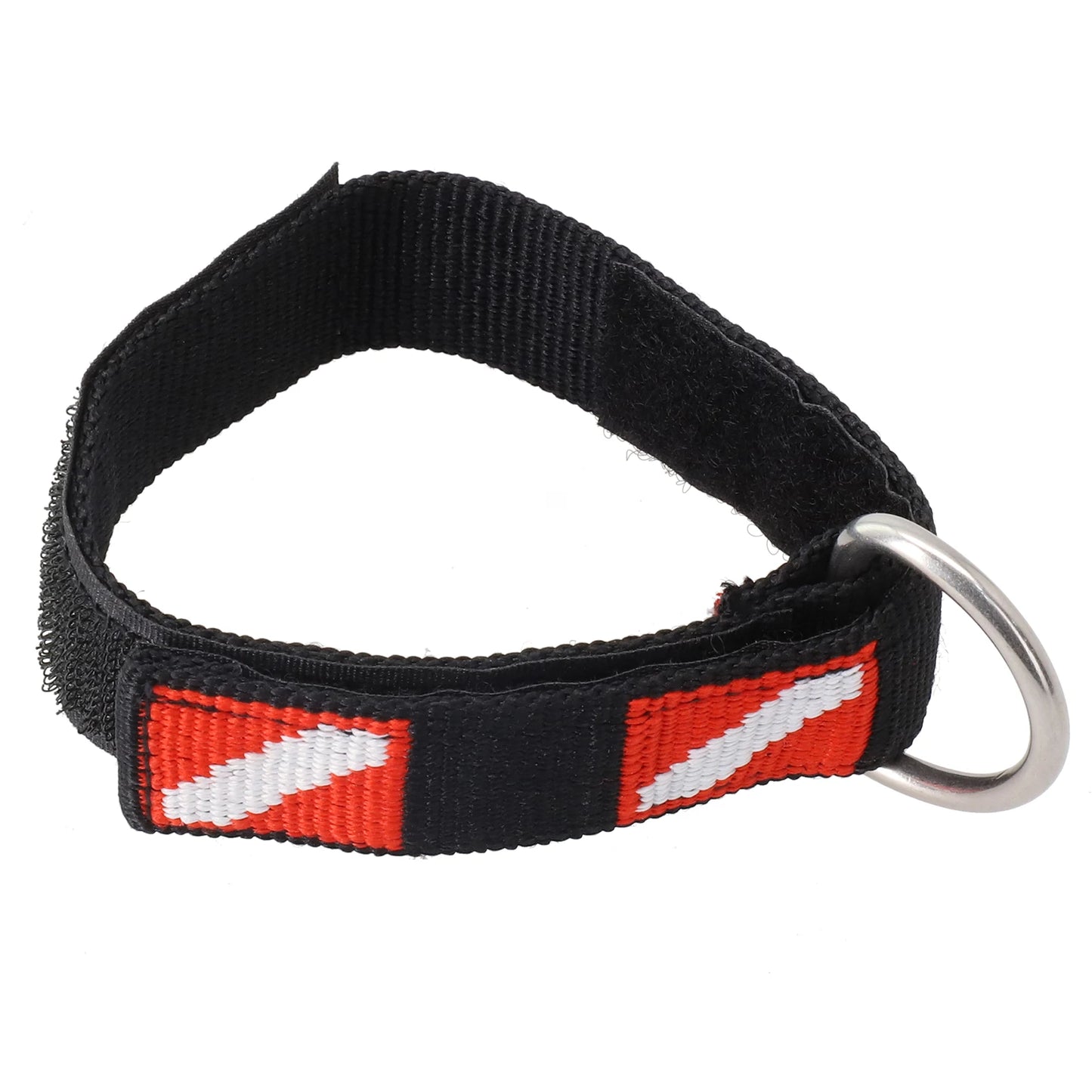Adjustable Scuba Diving Wrist Lanyard - Metal D-Ring Webbing Strap for Freediving & Swimming Equipment